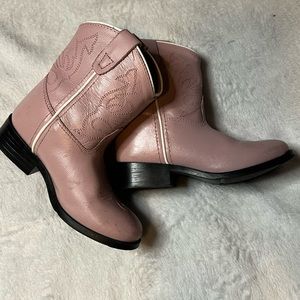 Toddler size 8 pink cowboy boot